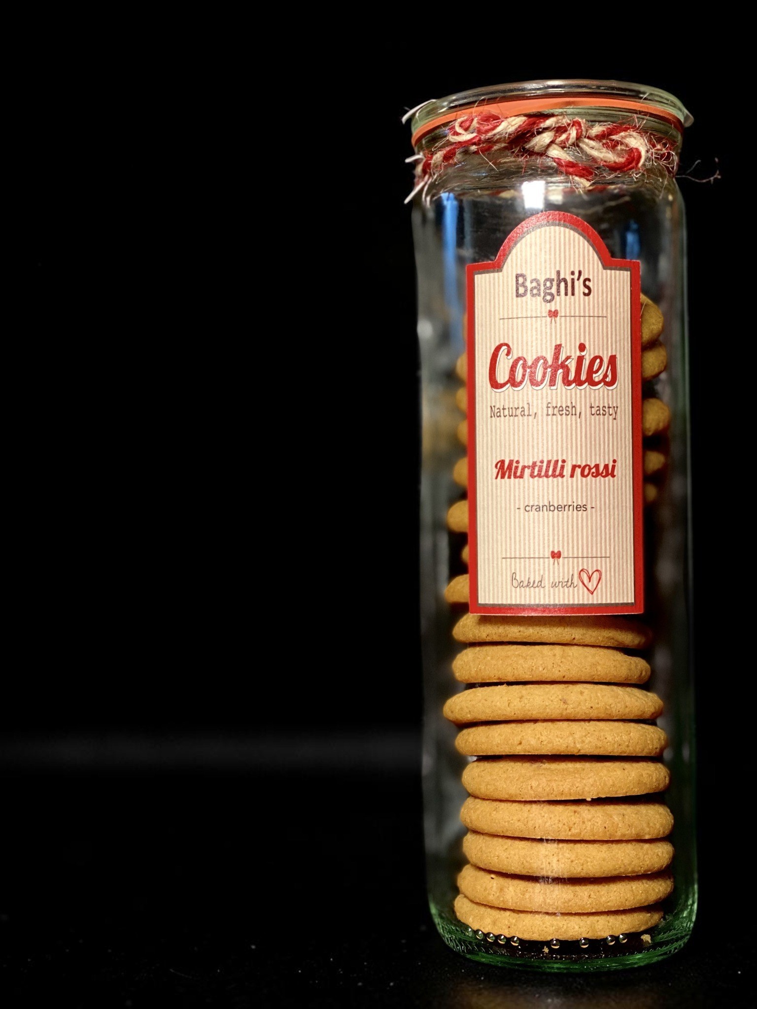 Cookies artigianali Baghi's in vaso
