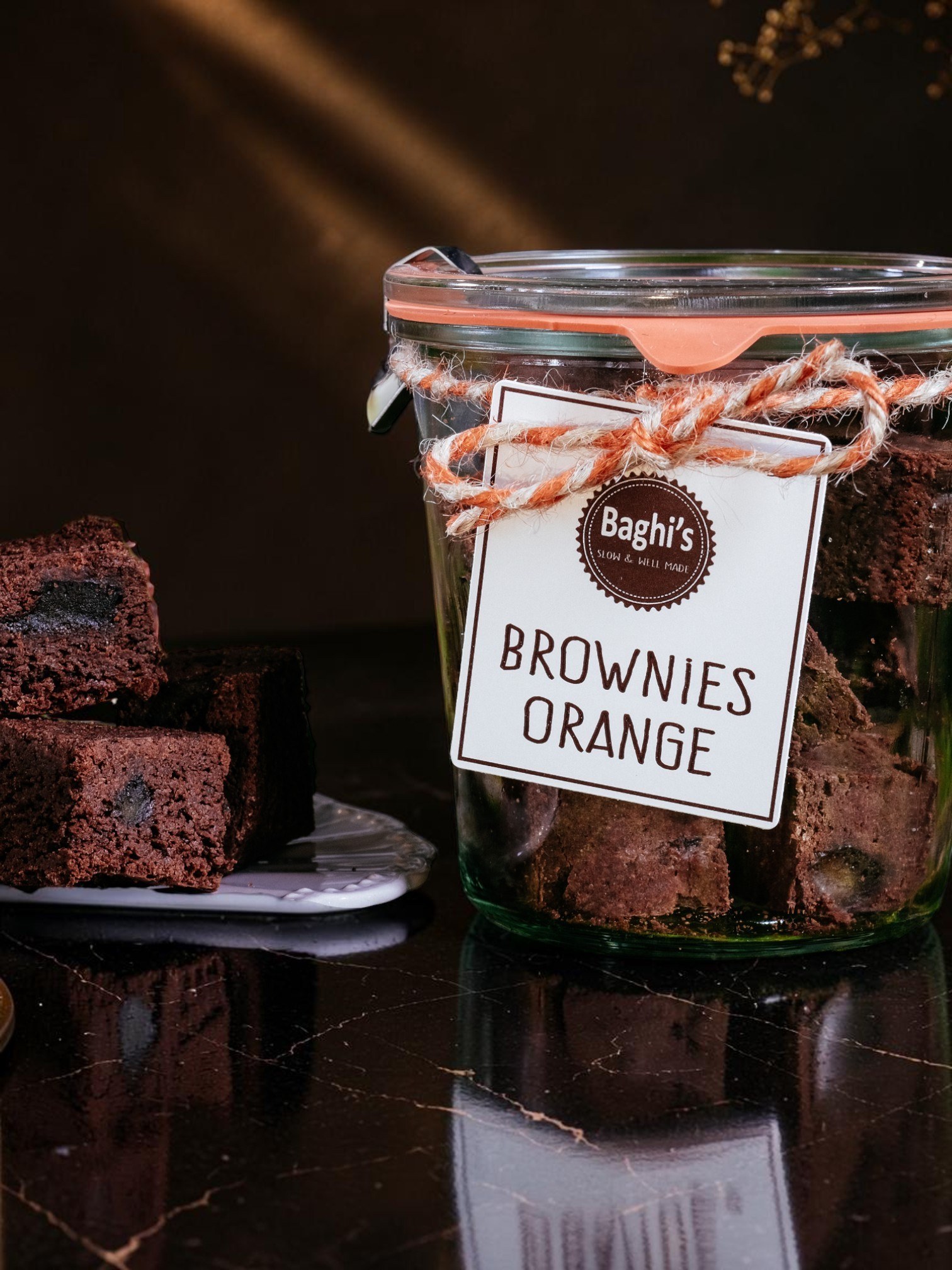 Brownies artigianali Baghi's in vaso